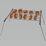 Nebu! Slim Mangal - Pratik Cep Mangalı - 40*30 cm Minimalist Kamp Izgarası - 40X30X20 CM