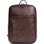 Necati Çanta Suni Deri Organizer Unisex Sırt ve El Çantası – 15,6\" Laptop Bölmeli - TEK EBAT - Kahverengi