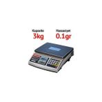Necklife Jcs-A Dijital Sayıcı Terazi - Hassasiyet: 0.1 Gr. Max: 3 Kg. - Beyaz