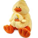 Neco Plush Yavrulu Ördek 60 cm Peluş Oyuncak