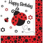 Nedi 20'li Happy Bırthday Uğur Böceği Peçete