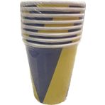 Nedi 38192 Sarı Lacivert 8'li Karton Bardak