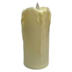 Nedi 99002 6x12 cm Takoz Erime Efektli Pilli Işıklı Mum