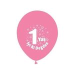 Nedi PM-12159 Party Marty 1 Yaş İyi Ki Doğdun Pembe 16'lı Baskılı Balon