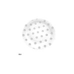 Nedi TKT11018 Gümüş Puantiyeli 10'lu 23 cm Karton Tabak
