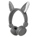 Nedis HPWD4000GY Willy Wolf Gri Çıkarılabilir Aksesuarlı Kulak Üstü Çocuk Kulaklığı