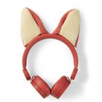 Nedis HPWD4000OG Franky Fox Turuncu Çıkarılabilir Aksesuarlı Kulak Üstü Çocuk Kulaklığı