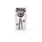 Nedis IEC (Coax) Fiş - Açılı - Soket - Nikel Kaplama - 75 Ohm - Vida - Kablo Giriş Çapı: 7.0 mm - Metal/PVC - Beyaz - 2 Adet - Kutu
