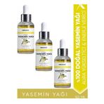 Nedox Yasemin Yağı 3 Adet %100 Doğal Bitkisel Aura Yükseltici & Enerji Verici Jasmine Oil 50 Ml