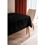 NEEA HOME Jumbo Dertsiz Pano Siyah Masa Örtüsü Masaörtüsü Silinebilir Kir Leke Tutmaz Sıvı Geçirmez - 160 x 220 cm