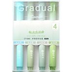 Need Gradual Yeşil Soft Renkler 4lü Fosforlu Kalem Seti - Standart