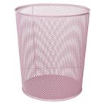 Need ND-1044 Tam Delikli Metal Fileli Toz Pembe Çöp Kovası