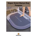 NEED&MORE #Nano Teknoloji Banyo Duş Paspası – Kaymaz Kauçuk, Nappa Deri, Süper Emici ve Hızlı Kuruyan