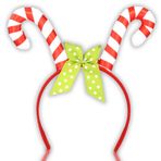 Needzo Candy Cane Tatil Saç Bandı, Noel 2023 Parti Saç Aksesuarı, Tek Beden