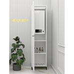 NEEF LIVING Modern Kombi Dolabı 210 cm Beyaz 3 Parça Demonte 2 Raflı Dayanıklı Tasarım