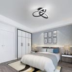 Neeko Elegance Modern Plafonyer Power LED Avize Beyaz Işık- Siyah Kasa - 1