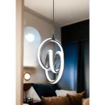 Neeko Emily Modern Sarkıt Power LED Avize BEYAZ IŞIK - Gri Kasa - 1