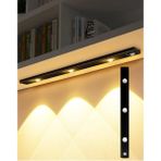 Neeko Hareket Sensörlü - Dekoratif Gece Lambası - USB Şarjlı LED Aydınlatma 40 cm SİYAH KASA