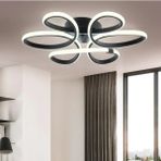 Neeko Linup Modern Siyah Plafonyer Tavana Sıfır Beyaz Işık Salon Mutfak Yatak Odası LED Avize - 1