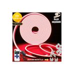 neeko Neon Esnek Şerit Led Tak Çalıştır Kumandalı - Dimmer- Kırmızı 1 metre