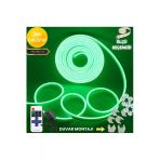 Neeko Neon Esnek Şerit Led Tak Çalıştır Kumandalı - Dimmer- Yeşil 3 Metre