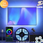 Neeko Telefon Kontrollü Tv Arkası Rgb Şerit LED - 5 m - Siyah