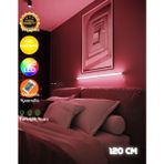 Neeko Uzaktan Kumandalı LED Abajur Gece Lambası Yuksek Işık Sistemi 120 cm - Gümüş