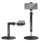 NEEWER Masa Cep Telefonu Tutacağı Kelepçe Ayarlanabilir Telefon Tutucusu Ofis Masası için iPhone Samsung ile Uyumlu Video ve Film Kayıtları için 360° Bilyalı Başlık Katlanabilir Kol Ağırlıklı Metal
