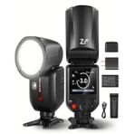NEEWER Z2-S Sony Uyumlu 76W Yuvarlak Kafa Akülü Tepe Flaşı & Kubbe Difüzör