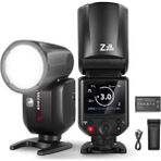 Neewer Z2PRO-F Fujifilm Uyumlu 76W Yuvarlak Kafa Akülü Tepe Flaşı