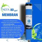 Nefa Tüm Su Arıtma Cihazlarına Uyumlu 4 In 1 Mineral Filtre ve 80 Gpd Membran - Şeffaf - .