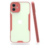 Nefertiya iPhone 12 Platin Pembe Silikon Kılıf