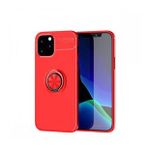 Nefertiya iPhone 12 Range Yüzüklü Kırmızı Silikon Kılıf