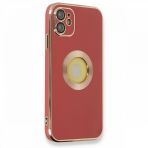 Nefertiya iPhone 12 Store Kırmızı Silikon Kılıf