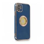 Nefertiya iPhone 12 Store Mavi Silikon Kılıf
