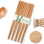 Nefertiya Organik Bambu Çin Çubuğu Chop Sticks 10 Çift