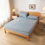 Nefes Alabilir Pamuklu Patchwork Yatak Örtüsü 150x200 Konfor için Yumuşak ve Gömme Kapitone Battaniye