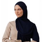 Nefes Alan Rayon Şal | Hafif, Yumuşak Dokulu ve Şık Kadın Şalı (Lacivert)