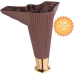 Nefes Ceviz 12 cm Plastik Mobilya Ayağı, Lüks Metal Mobilya Ayak, Koltuk, Dolap, Şifonyer Ayak