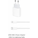 Neffo Iphone Tüm Serilerle Uyumlu Lightning Hızlı Şarj Aleti Adaptör Kablo 20W Plus 6 7 8 x 11 12 13 14 Pro Max - Beyaz