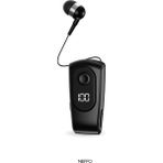 Neffo Makaralı Kulaklık Bluetooth 5.4 | 18 Saat Konuşma | Dijital Ekran | Titreşimli | Yüksek Kalite Ses - Siyah