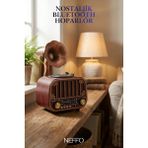 Neffo Nostaljik Gramofon Tasarımlı Bluetooth Hoparlör & Plak Çalar Görünümlü Radyo
