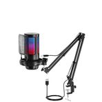 NEFFO Yayıncı ve Oyuncu Mikrofonu RGB USB Tak Çalıştır Podcast