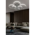 Negro 6'lı Plafonyer LED Avize - 2 - Krom