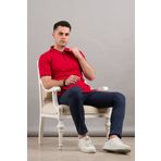 Nehir By Faruk Ülker Polo Yaka Çıt Çıtlı Lacost Kumaş Pamuklu Erkek T-Shirt