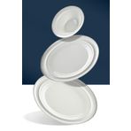 Nehir Camelia Platin Yaldızlı 28 Parça Porselen Yemek Takımı