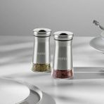 Nehir Idil 6 Lı Cam Silindir Tuzluk - Biberlik Baharatlık 120ML. - Şeffaf