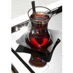 Nehir Karanfil Çelik Çay Tabak - Bardak Altlığı Çay Tabağı 12 Li