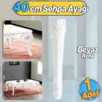 Nehir Plastik Sehpa Ayağı 40 Cm Beyaz Orta Ayak Zigon Sehpa Mobilya Masa Ayakları Beyaz 1 Adet