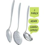 Nehir Sahra Sade 3'lü Servis Seti